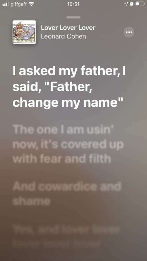 live lyrics in apple music