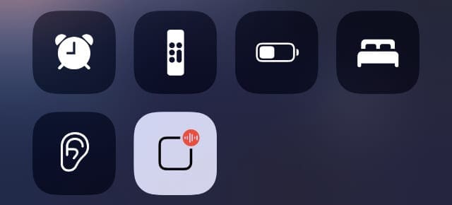 Announce Messages option in Control Center on iPhone