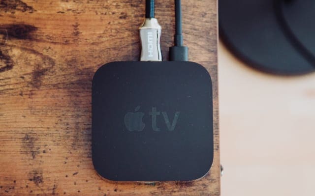 Apple TV on a table