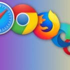 Best Mac browser logos over colorful background
