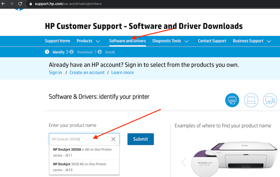 hp printer check for big sur drivers