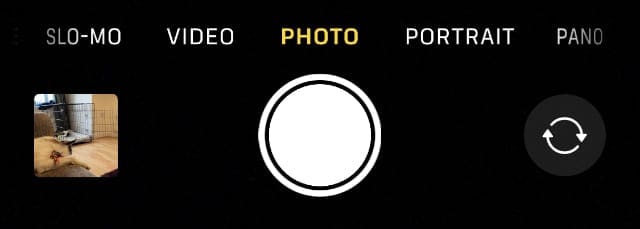 iPhone camera modes