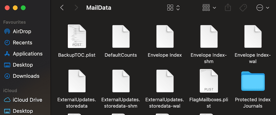 Apple MailData Folder