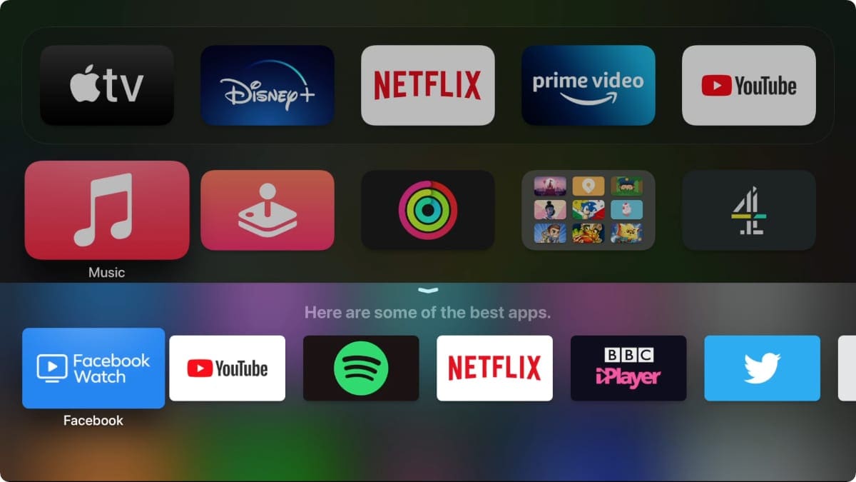 Siri searching for apps on Apple TV