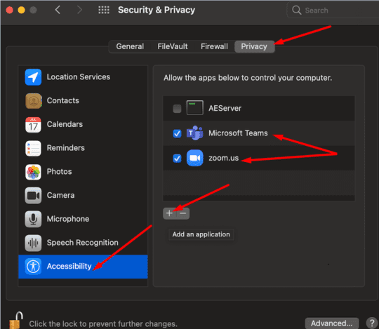 mac accessibility allow apps to control your computer
