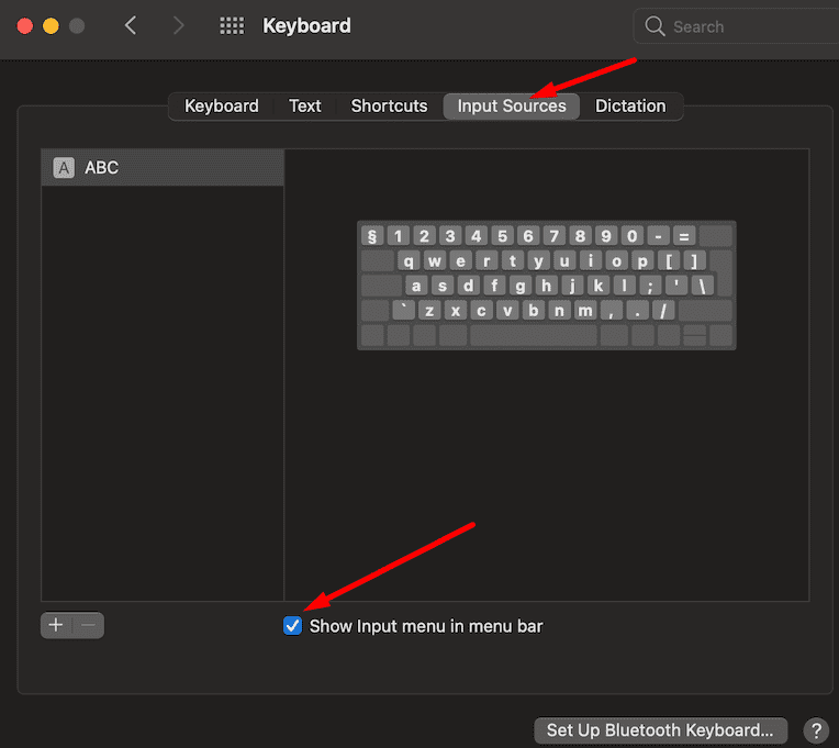 mac keyboard input sources