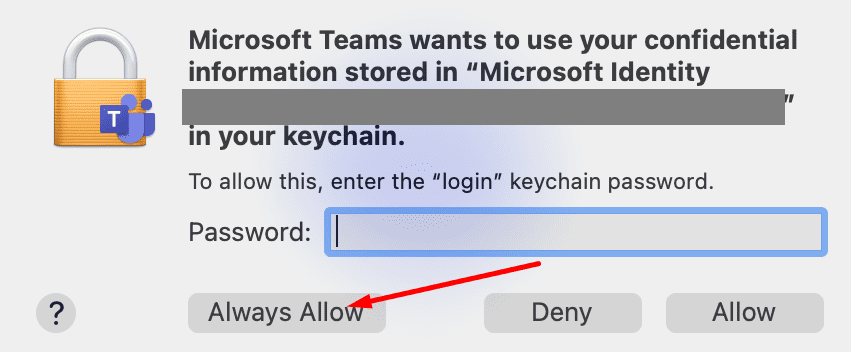 office 2016 for mac repeatedly requesting keychain access