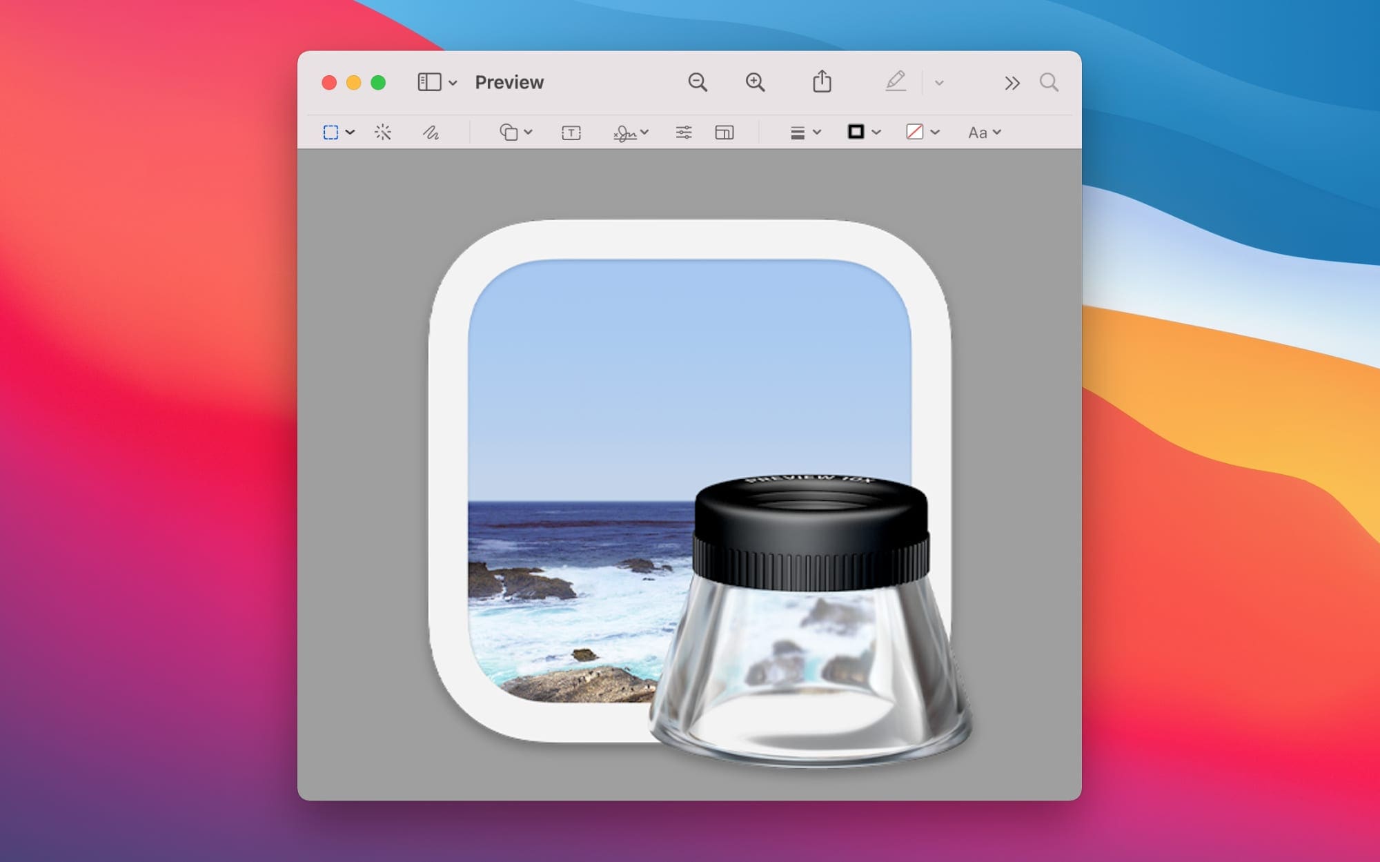default view for preview mac os
