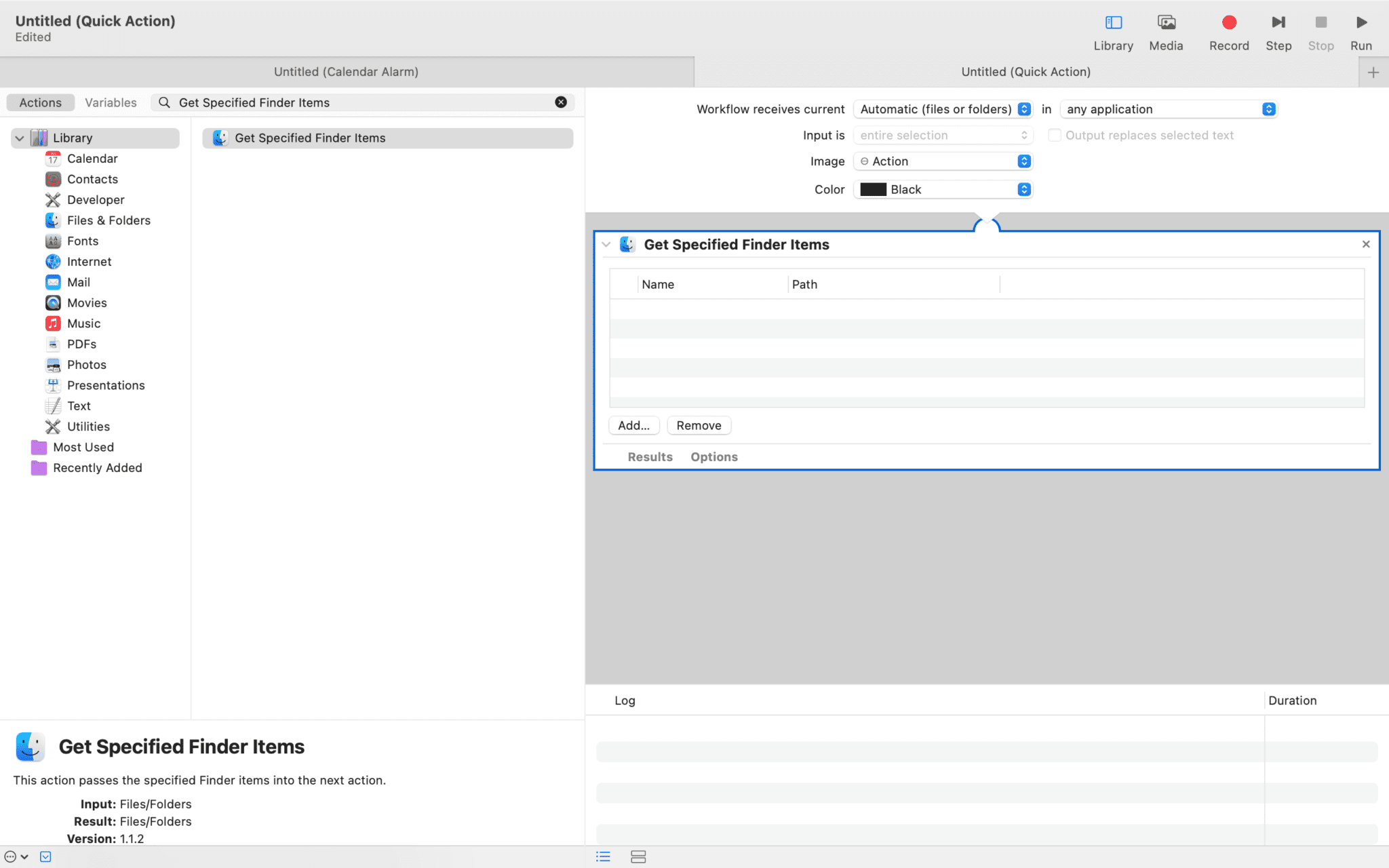 automator mac change file extension
