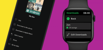 spotify download songs to apple watch