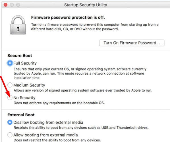 Startup-Security-Utility-mac