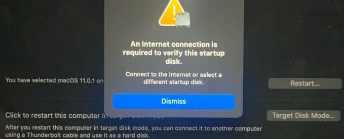 an-internet-connection-is-required-to-verify-this-startup-disk-mac