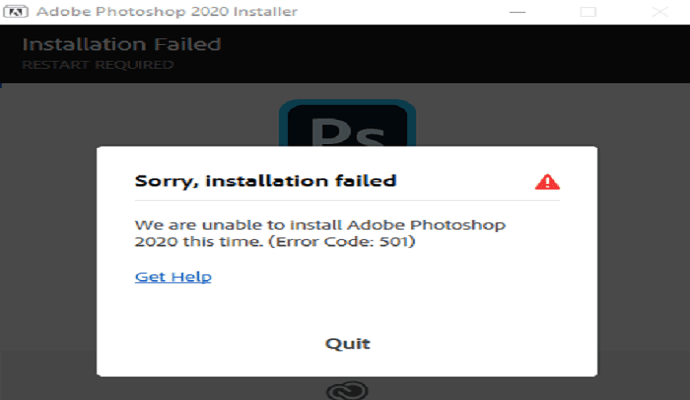 adobe cs5 updates failed to install