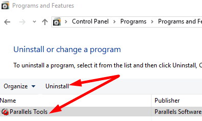 how to uninstall windows 7 from parallel desktop
