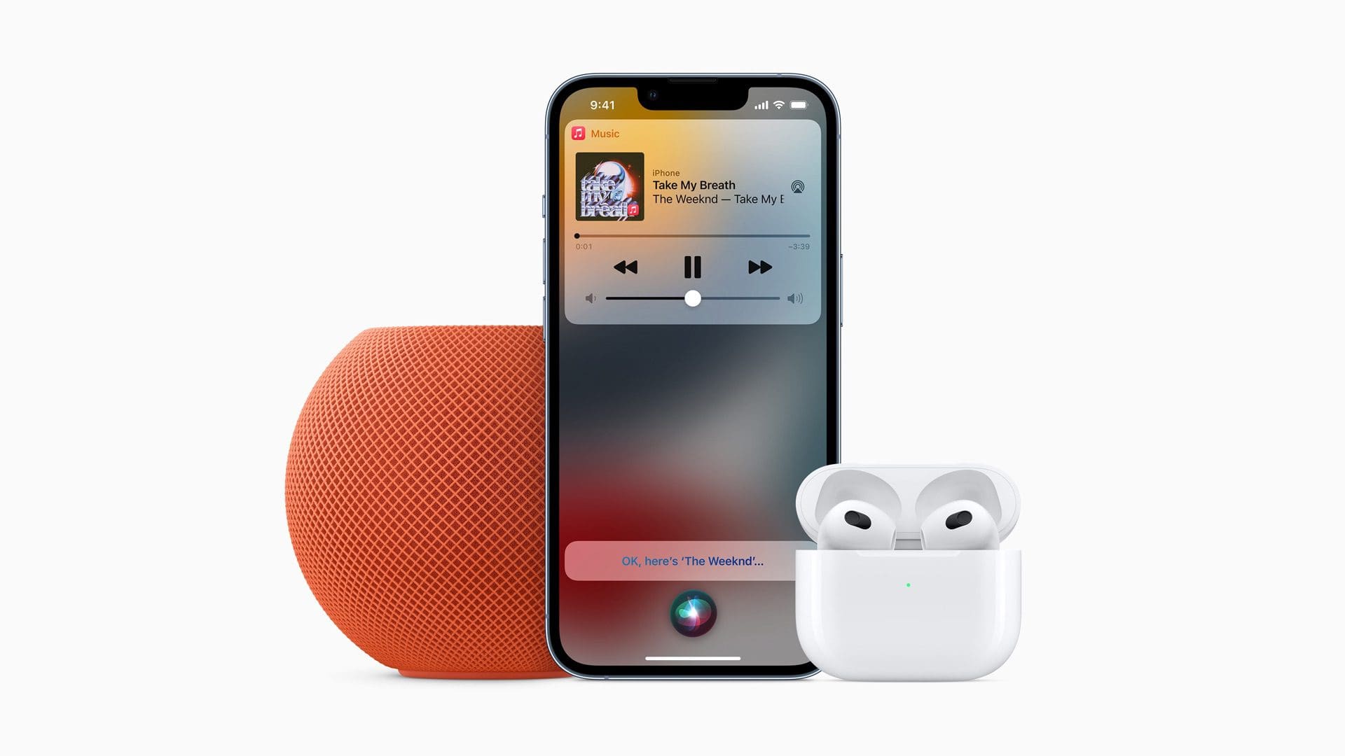 Apple Music Voice iPhone HomePod AirPods 3
