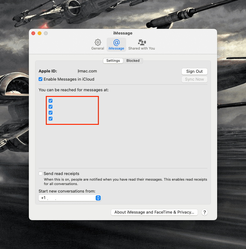 messages app for mac not receiving texts