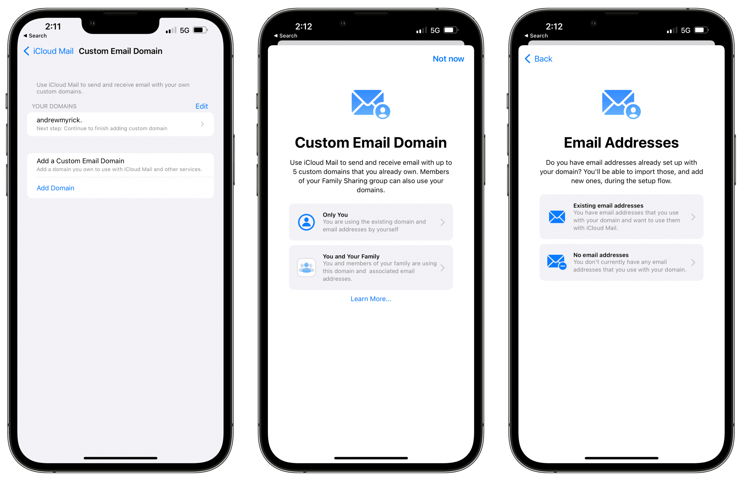 How To Set up Custom Email Domains With iCloud Mail - 2