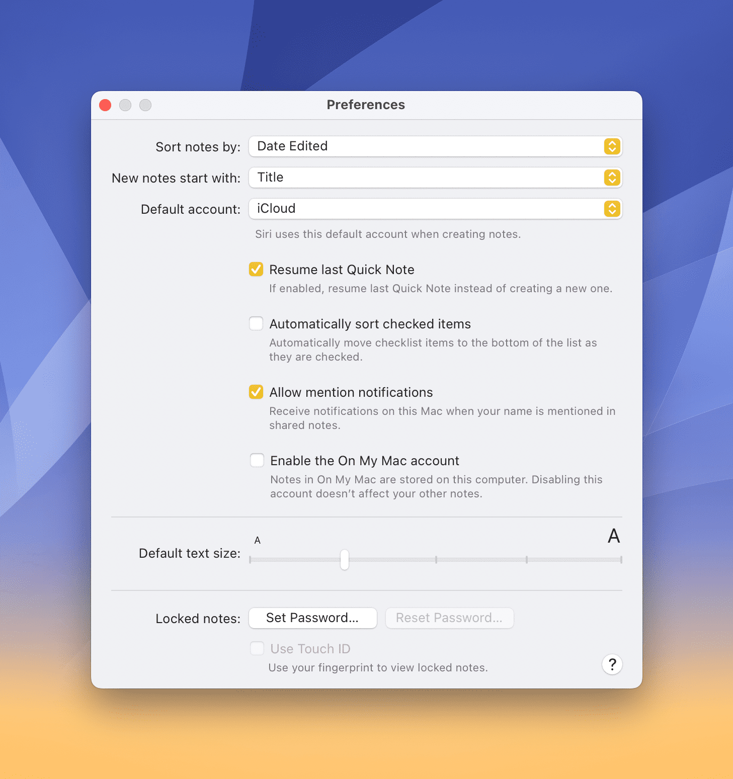 How To Store Apple Notes Locally - Mac