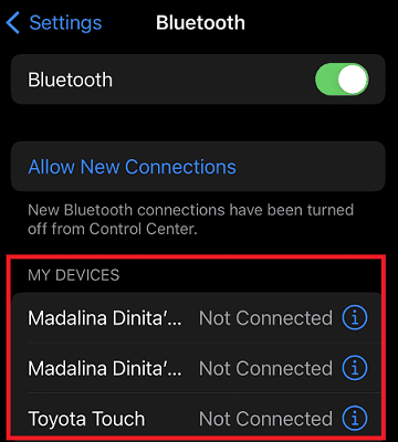iPhone-connected-Bluetooth-devices
