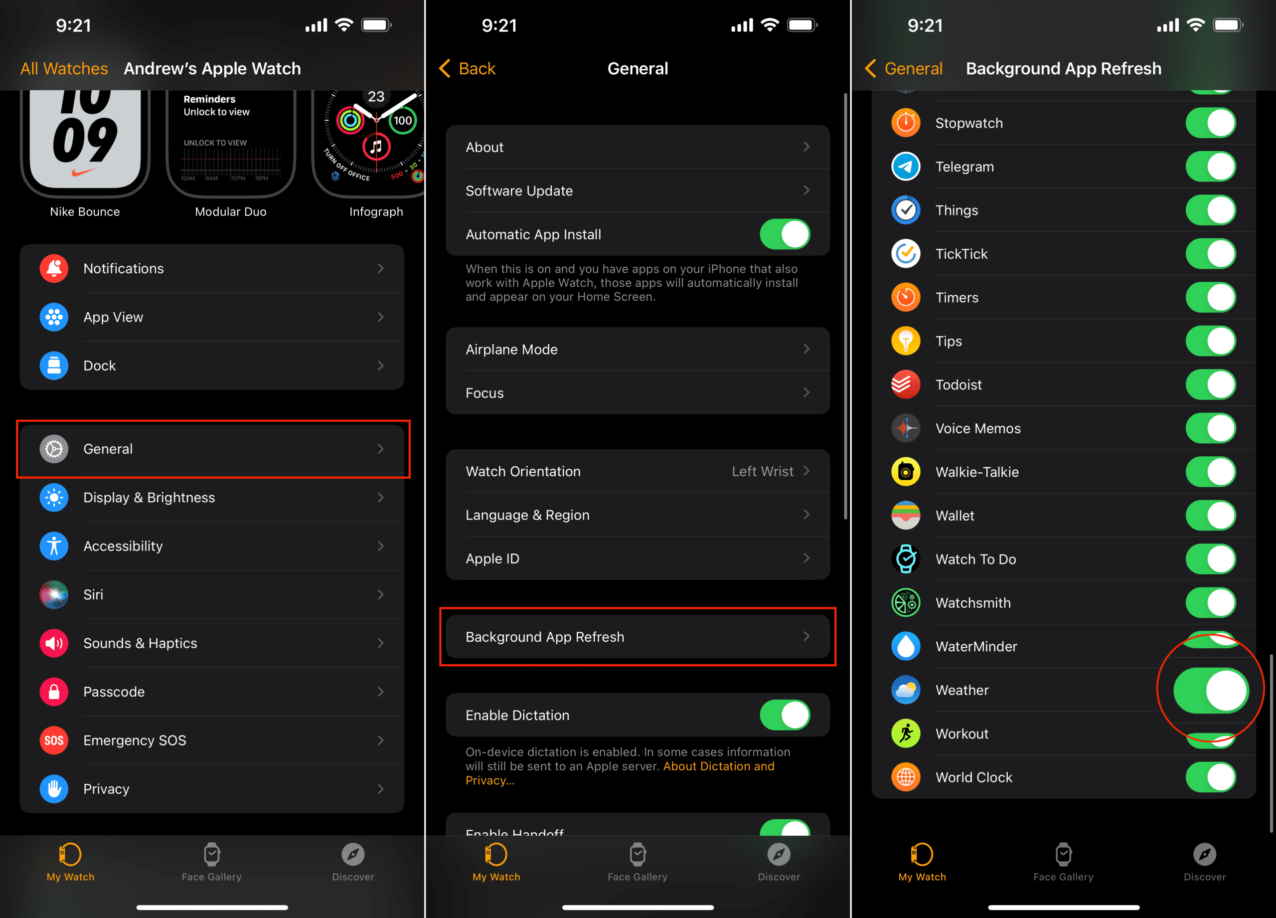 Apple Watch Weather Not Updating Background App Refresh