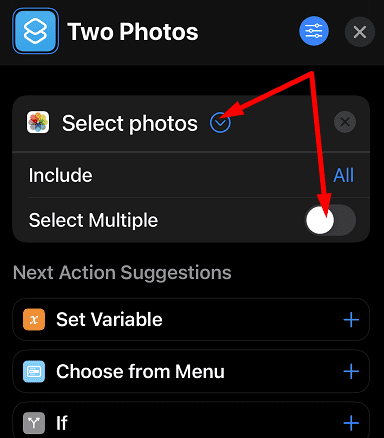 Shortcuts-app-select-multiple-photos
