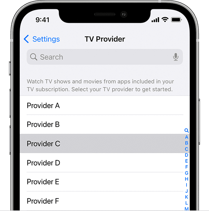 How to Connect TV Provider with iPhone & iPad Settings
