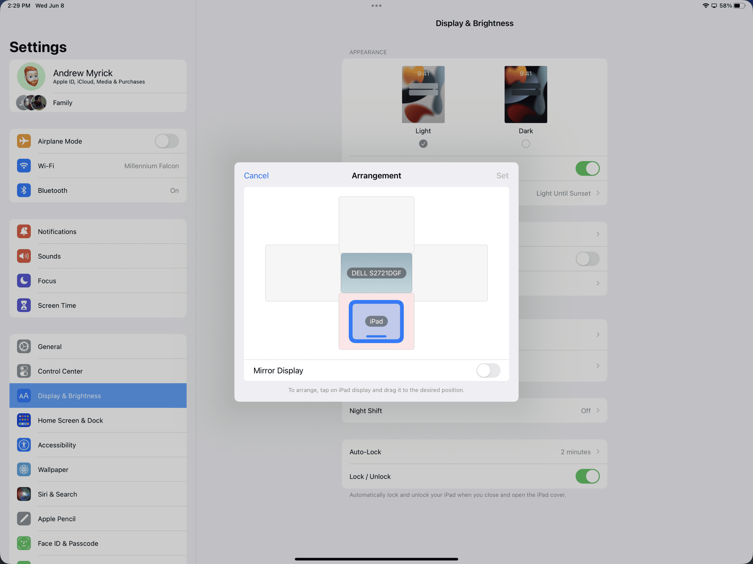 How to change Display Arrangement iPad Multitasking - 2