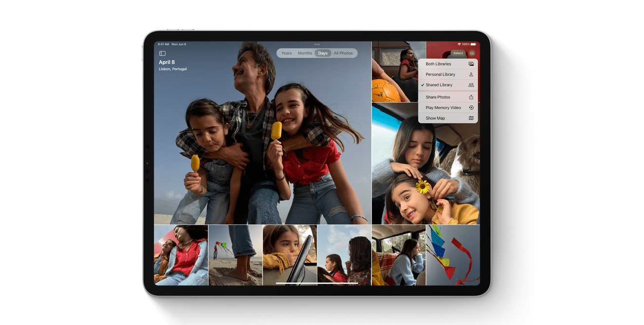 iCloud Shared Photo Library on iPadOS 16