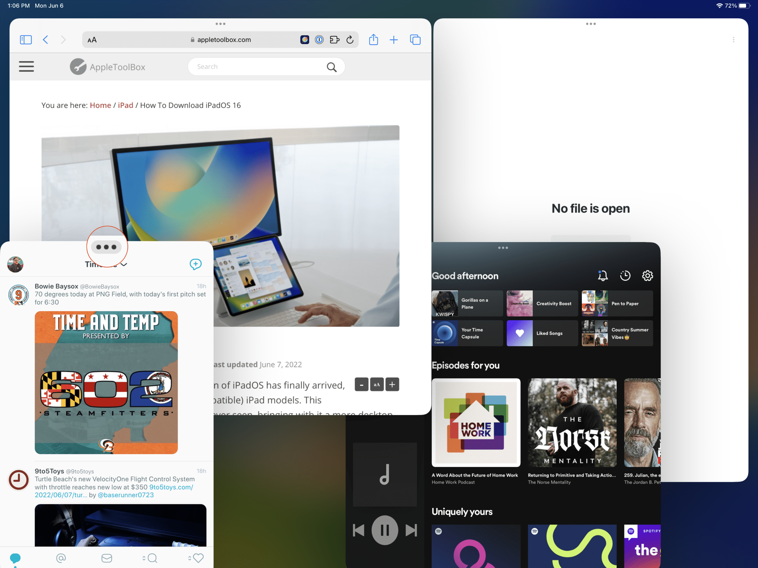 iPad Multitasking Stage Manager Remove Apps - 1