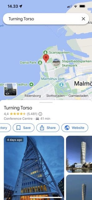 screenshot showing an area you can add on google maps