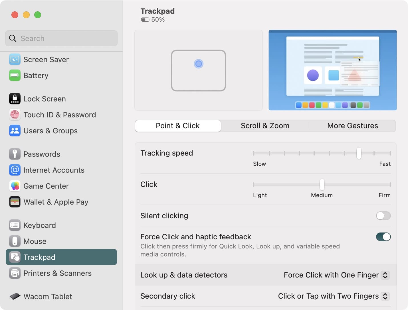 Customize trackpad gestures on macOS Ventura - 1