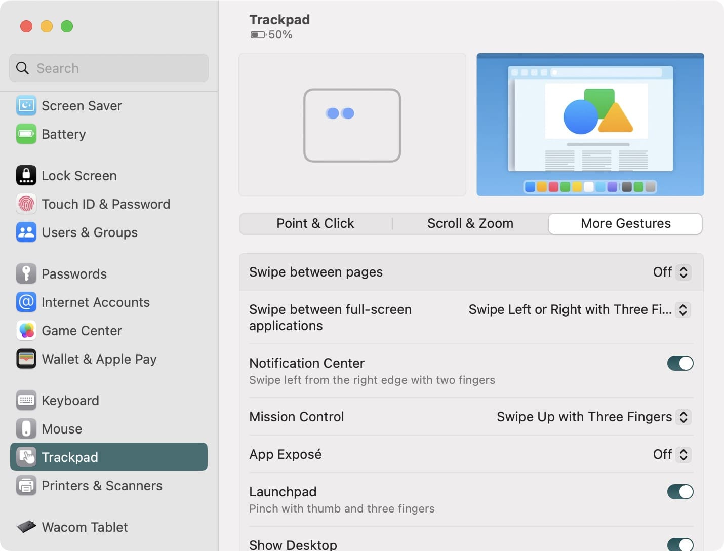 Customize trackpad gestures on macOS Ventura - 3