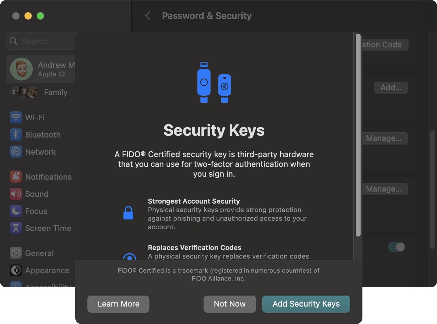 How to use Security Keys on Mac - 5