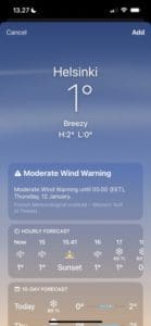 How to Add and Remove Locations in the Weather App - AppleToolBox