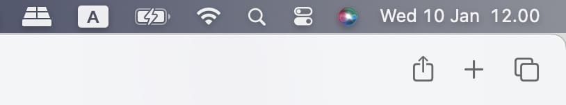 The Spotlight Icon in the Mac Toolbar