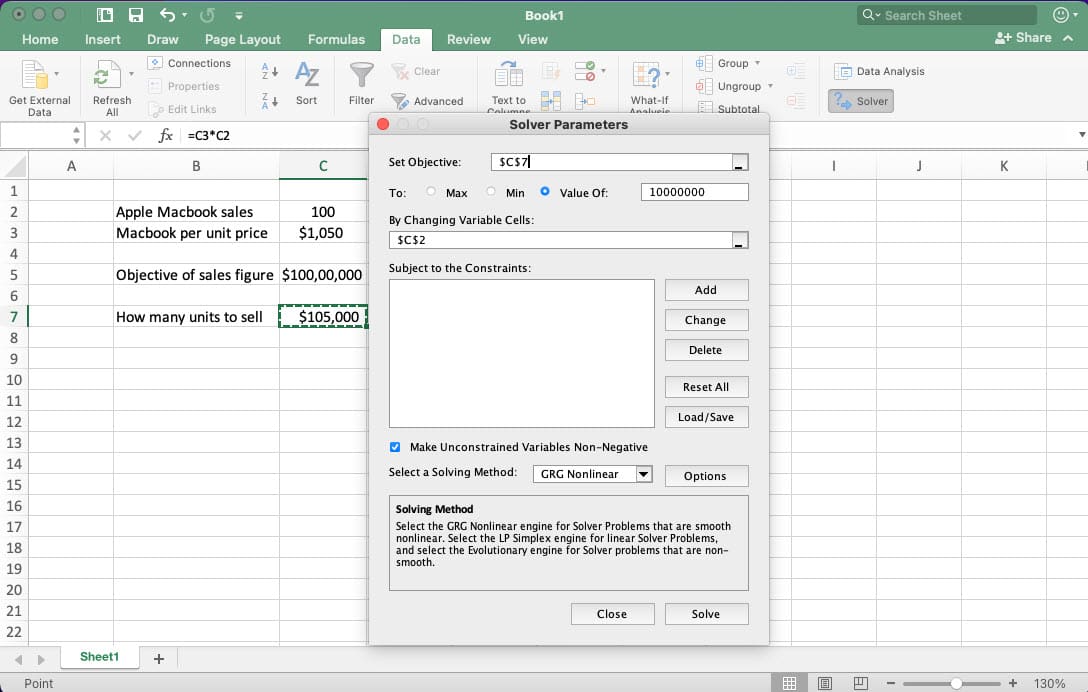 What Is Solver in Excel on Mac