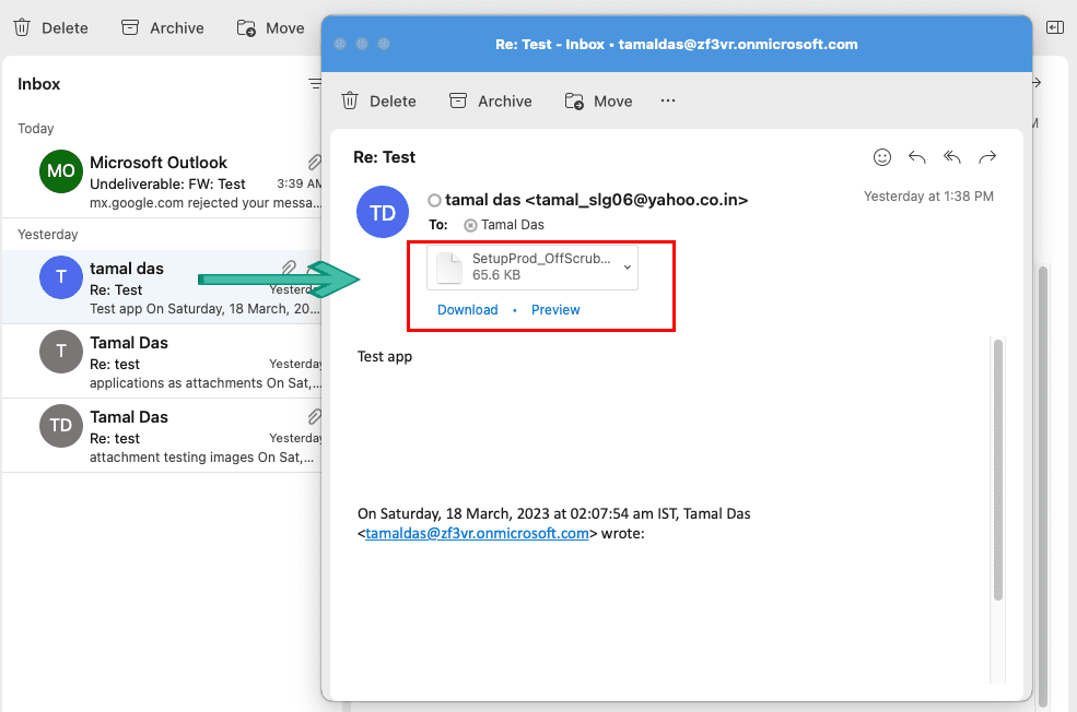 Fix Mac Outlook not showing attachments Open Email in New Window