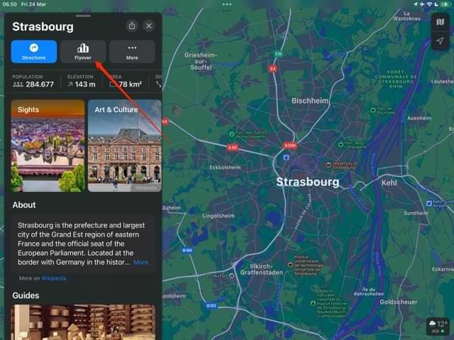 Flyover Maps iPad Screenshot