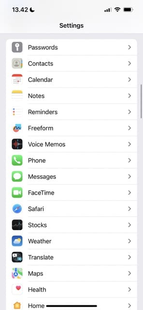 Messages Settings iPhone Screenshot