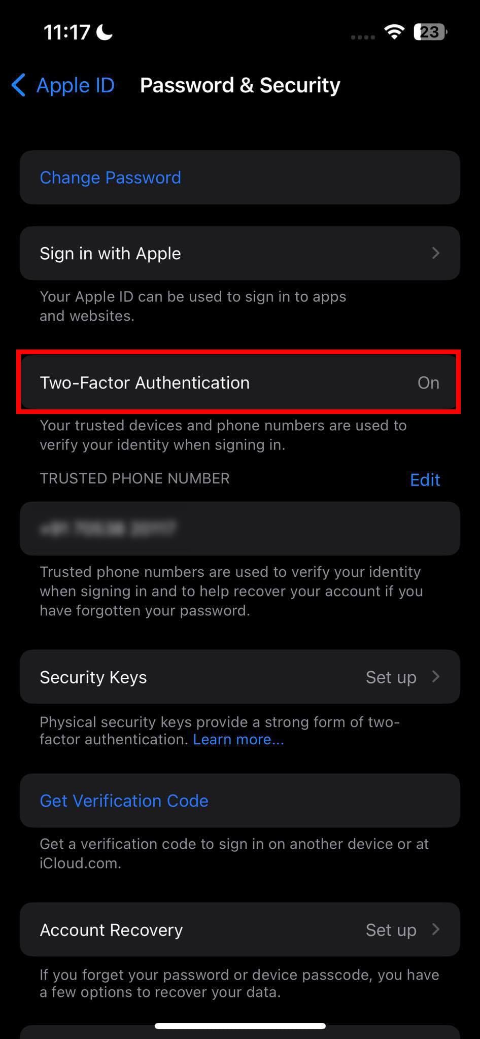 2FA on Apple ID