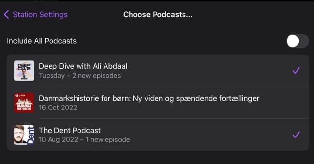 Add New Podcasts in Apple Podcasts Screenshot