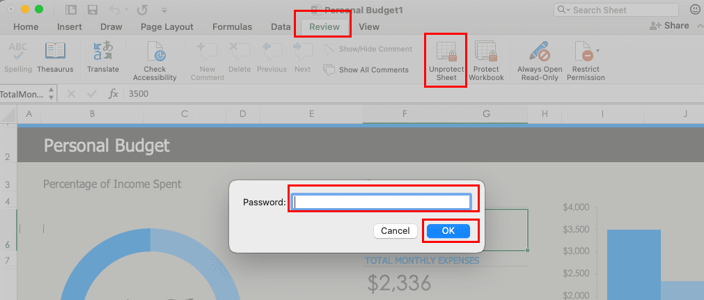 How to remove password protection on Excel for Mac