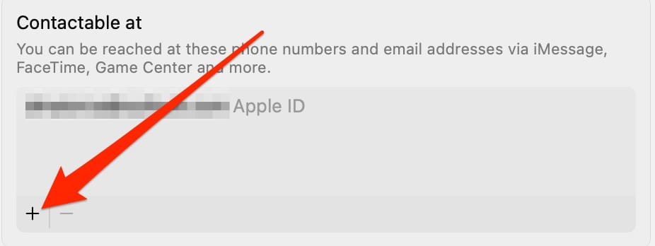 Add a new Mac contact detail