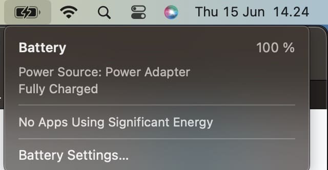 Mac Battery Settings Icon