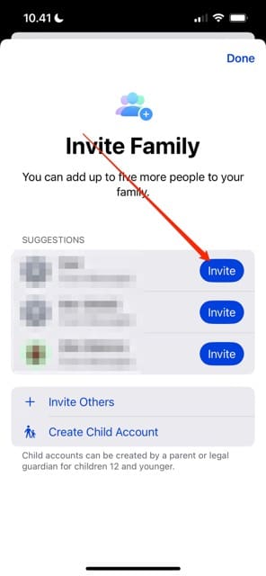 How to Invite Your Family to iOS Screen Time