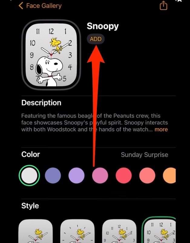 watchOS Face Customization for Peanuts