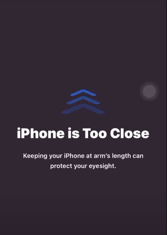iOS 17 Screen is Too Close to Face
