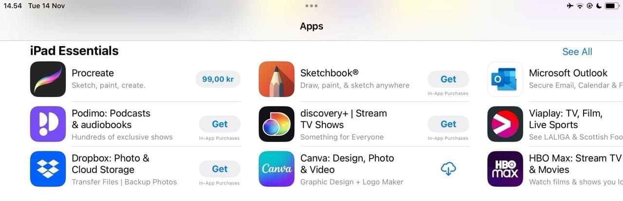 The iPad App Store Settings