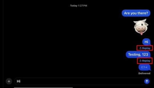 Replay Message The Hidden Feature to Add Effects to Your Messages - iPadOS 17 ...