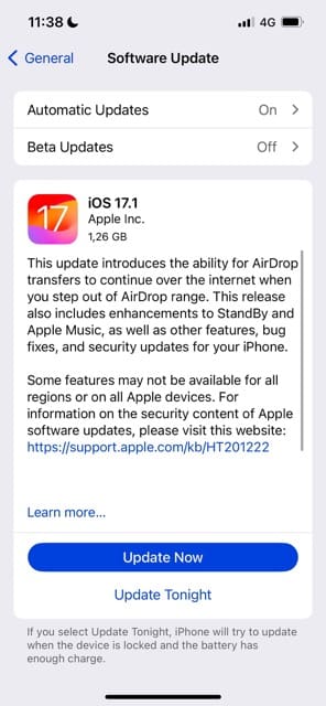 Update to the Latest iOS 17 Version